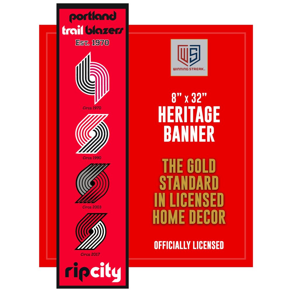 Winning Streak NBA Portland Trail Blazers Heritage Banner