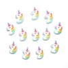 20 Pcs Cute rainbow unicorn resin Cabochon Flatback Decoration Size 15 x 22 mm view 1