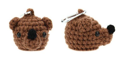 Amimono Bear Golf Ball Holder, Brown