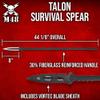 M48 Kommando Talon Survival Spear | 44 1/8" Overall Length | 8" Stainless Steel Blade | Includes Vortec Sheath | Fiberglass Reinforced Handle view 3