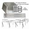 Cimarron Sports Training Aids 55x15.5x12 Deluxe Commercial Frame Kit (10' Poles Not Included) view 2
