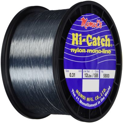 Momoi Hi-Catch 12-Pound 5800-Yard Smoke Blue Line, 1-Pound Mono