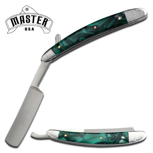 MASTER USA MU-1014GN Razor Blade Knife 5.5-Inch Closed