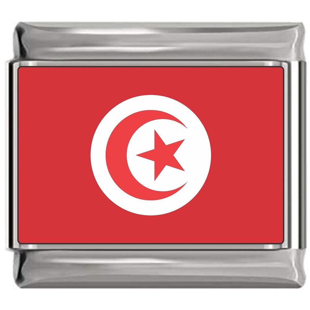 NewCharms Tunisia Flag Italian Charm