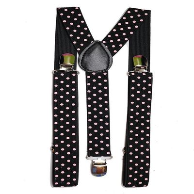 Leema Youth with Polka Dots-Black and Pink-Youth One Size