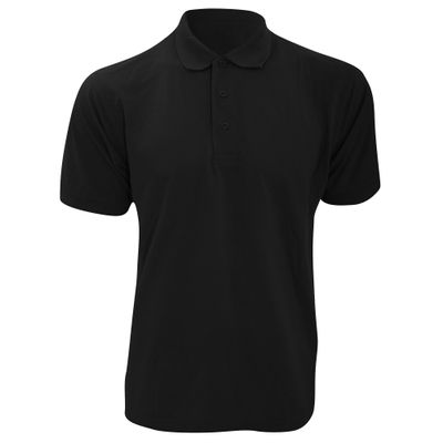 KUSTOM KIT Mens Klassic Superwash Short Sleeve Polo Shirt (L) (Black)