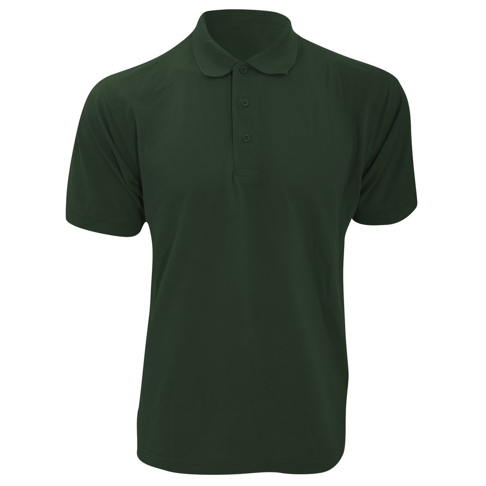 KUSTOM KIT Mens Klassic Superwash Short Sleeve Polo Shirt (L) (Bottle Green)
