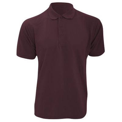KUSTOM KIT Mens Klassic Superwash Short Sleeve Polo Shirt (S) (Burgundy)