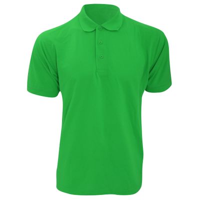KUSTOM KIT Mens Klassic Superwash Short Sleeve Polo Shirt (S) (Kelly Green)