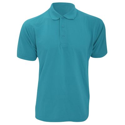 KUSTOM KIT Mens Klassic Superwash Short Sleeve Polo Shirt (S) (Turquoise)
