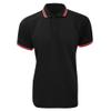 KUSTOM KIT Mens Tipped Piqu Short Sleeve Polo Shirt (XL) (Black/Red) view 1