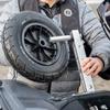 Seamax Deluxe 4 by 4 Boat Launching Dolly with 14" Wheels System, Commercial Grade Quality for Inflatable Boat and Aluminum Boat Max Loading 600Lb view 4