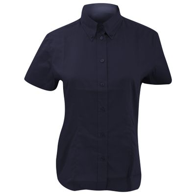 KUSTOM KIT Ladies Coporate Oxford Short Sleeve Shirt (18 US) (Midnight Navy)