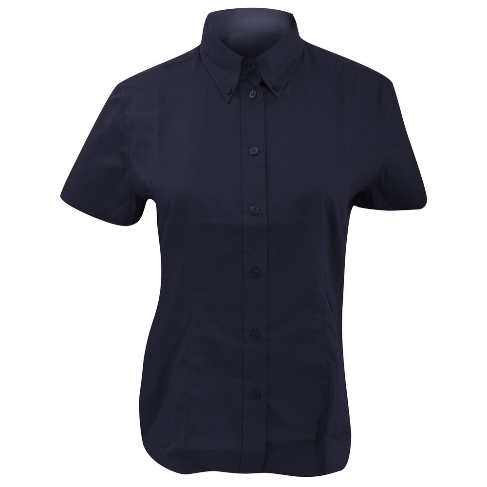 KUSTOM KIT Ladies Coporate Oxford Short Sleeve Shirt (18 US) (Midnight Navy)