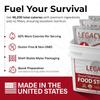 Legacy Food Storage Gluten Free 120 Serving Bucket, Emergency Food Supply, 46,200 Total Calories, 120 Large Servings, Shelf Stable Lunch & Dinner Entrees, Freeze Dried Survival Meals for MRE Camping, Hiking, & Backpacking view 3