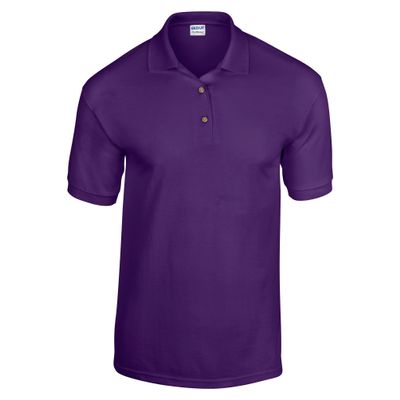 Gildan Adult DryBlend Jersey Short Sleeve Polo Shirt (L) (Purple)