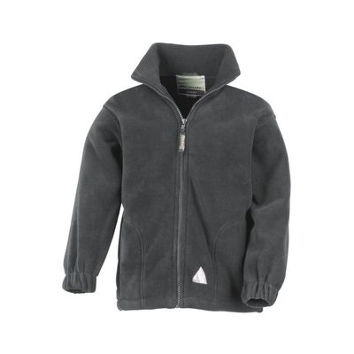 Result Childrens Girls Full Zip Active Anti Pilling Fleece Jacket (12/14) (Oxford Grey)