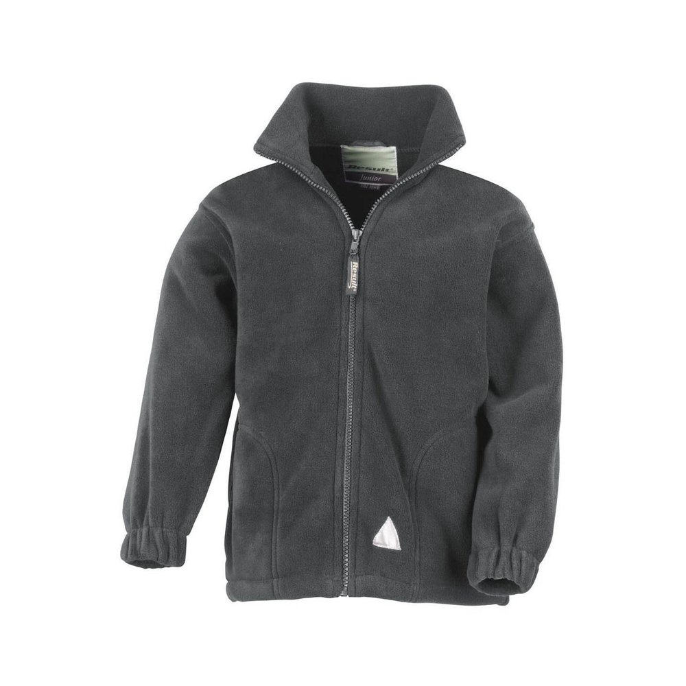 Result Childrens Girls Full Zip Active Anti Pilling Fleece Jacket (12/14) (Oxford Grey)