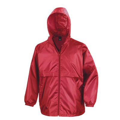 Result Mens Core Adult Windcheater Water Windproof Jacket (S) (Red)