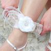 Lillian Rose Taupe Vintage Lace Garter, One Size (LG196 T) view 2