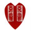 25 Sets #3012 AmeriThon Red/Clear Dart Flights view 1