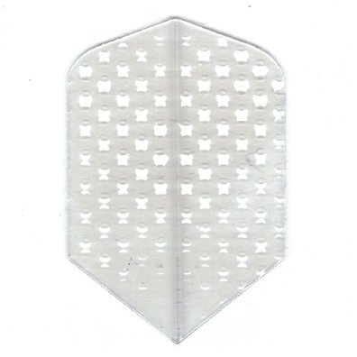 25 Sets #3059 AmeriThon Clear Embossed Dart Flights