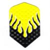 25 Sets #3075 AmeriThon Black/Yellow Embossed Dart Flights view 1