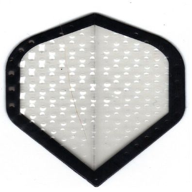 25 Sets #3096 AmeriThon Clear Embossed "No Stinking Logos" Dart Flights