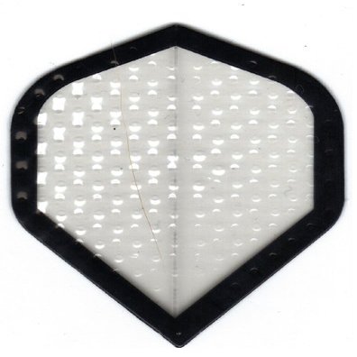 25 Sets #3096 AmeriThon Clear Embossed "No Stinking Logos" Dart Flights