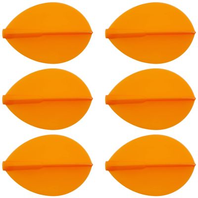 Fit Flight Cosmo Darts 6 Pack Pear Dart Flight (Orange)