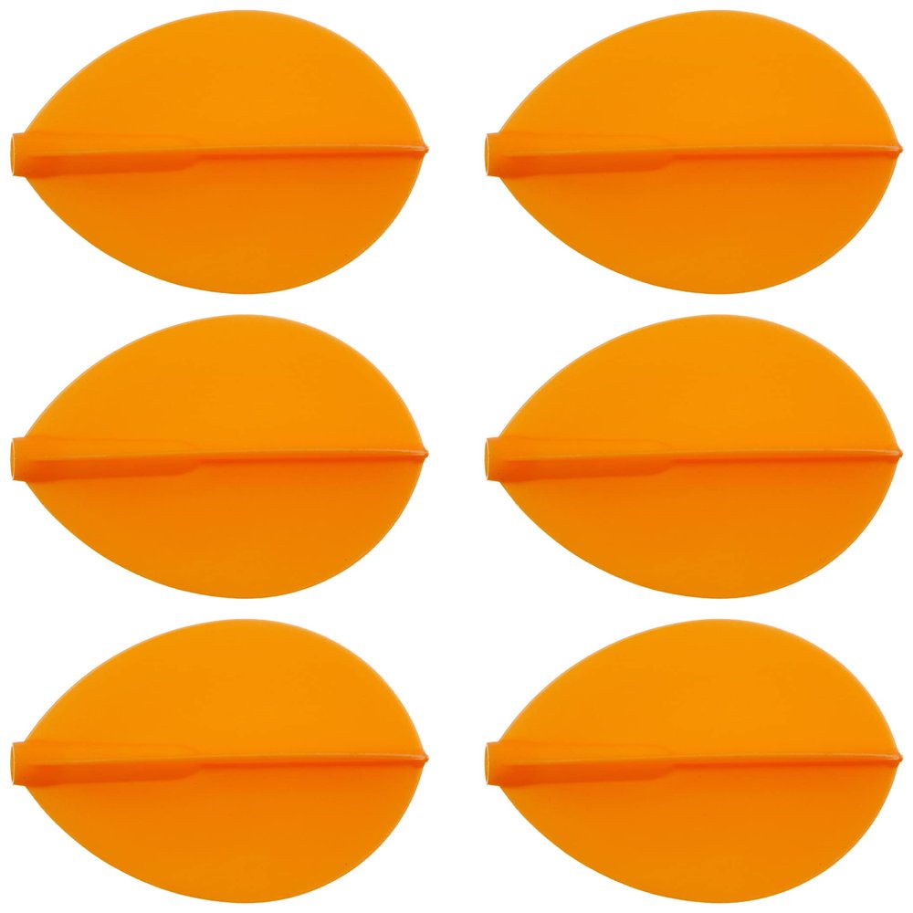 Fit Flight Cosmo Darts 6 Pack Pear Dart Flight (Orange)