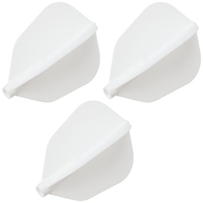 Fit Flight Cosmo Darts 6 Pack Super Shape Dart Flight (White)
