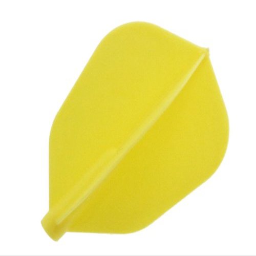 Cosmo Darts 6 Pack Fit Flight - Super Shape Dart Flight (Yellow)