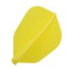 Cosmo Darts 6 Pack Fit Flight - Super Shape Dart Flight (Yellow)