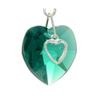 CERCEAU PASSIONATE Silver Plated bright green Crystal Clip On Earrings view 2