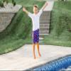 Made in USA Big Boys and Girls Solid Rashguard Swimming Tee Shirt Rash Guard SPF UPF Sun Protection for Summer Beach Pool and Play, S/S Royal Blue, 12 view 3