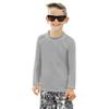 City Threads Boys Rashguard Swim Shirt UPF 50+ Soft Comfortable Durable Sun Protection Made in USA, Medium Gray, 18-24 Months view 1