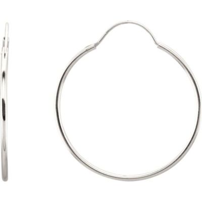 12mm Sterling Silver Hoop Earrings