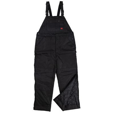 Bib Overalls, Black, Size 34x32 in.