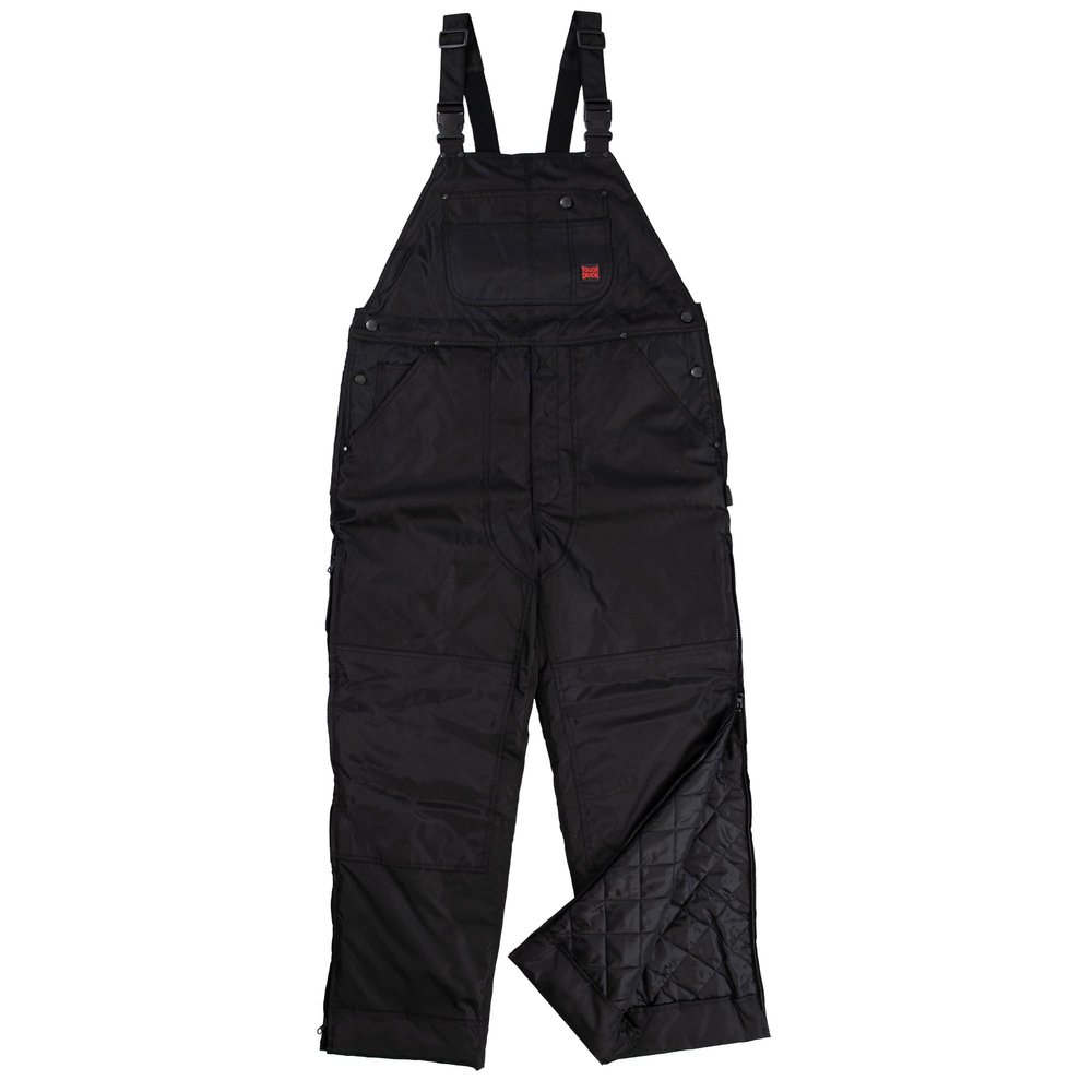 Bib Overalls, Black, Size 34x32 in.