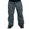 KOI Men's and Tall James Elastic Scrub Pants with Zip Fly and Drawstring Waist, Steel, 3X-Large Short view 2