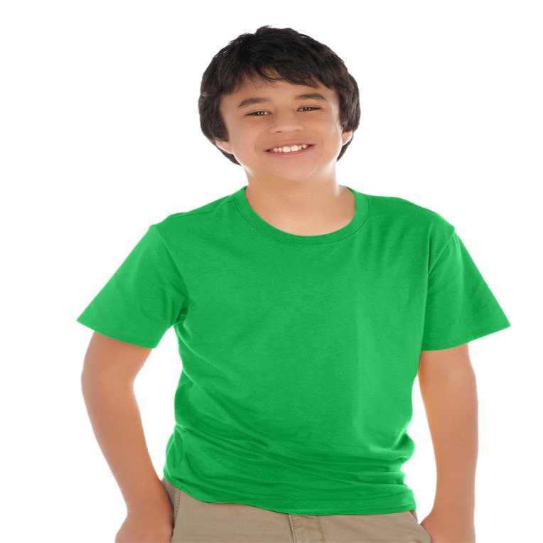 Kavio! Youth Crew Neck Short Sleeve Tee (Same YJP0495) Kelly Green XS