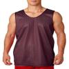 A4 Mens Reversible Mesh Tank Top | Cooling Dry Wick Shirt | High-Performance Moisture-Wicking Sleeveless Tee | Multisport Active Wear | Gym, Workout, Sports, & Running Top | Maroon White view 1
