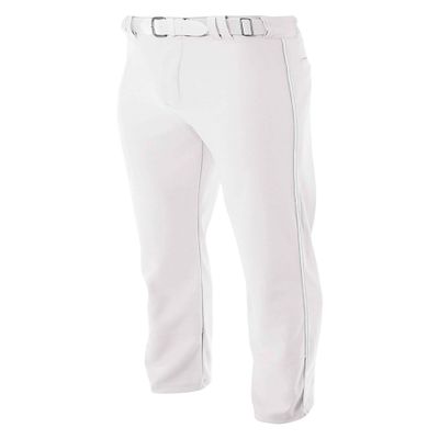 A4 Mens Pro-Style Open Bottom Baseball Pant, 2XL, White