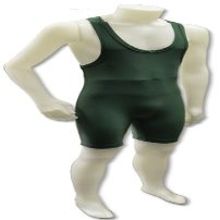 Ring to Cage Deluxe Wrestling Singlet- Hunter Green (Hunter Green, 2X-Small)