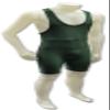 Ring to Cage Deluxe Wrestling Singlet- Hunter Green (Hunter Green, 2X-Small) view 1