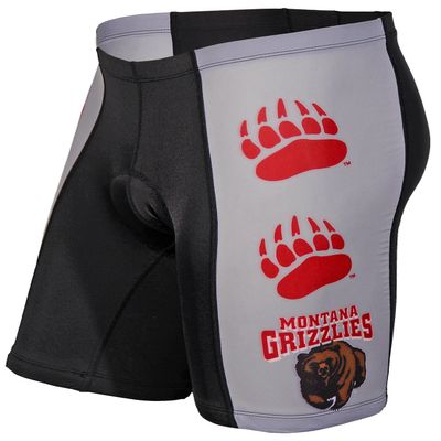 Adrenaline Promotions NCAA Montana Grizzlies Men's Cycling Shorts, White, Medium