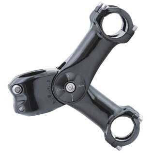 DIXNA V23P018 Road Adjustment Stem, Adjustable Angle, 1.0 inches (26.0 mm), Color/Size: Black/3.7 inches (95 mm), Black