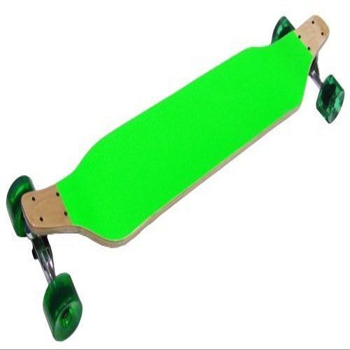 TGM Skateboards Drop Down Longboard Skateboard Green with 76mm Wheels and ABEC 7 Bearings