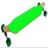TGM Skateboards Drop Down Longboard Skateboard Green with 76mm Wheels and ABEC 7 Bearings view 1